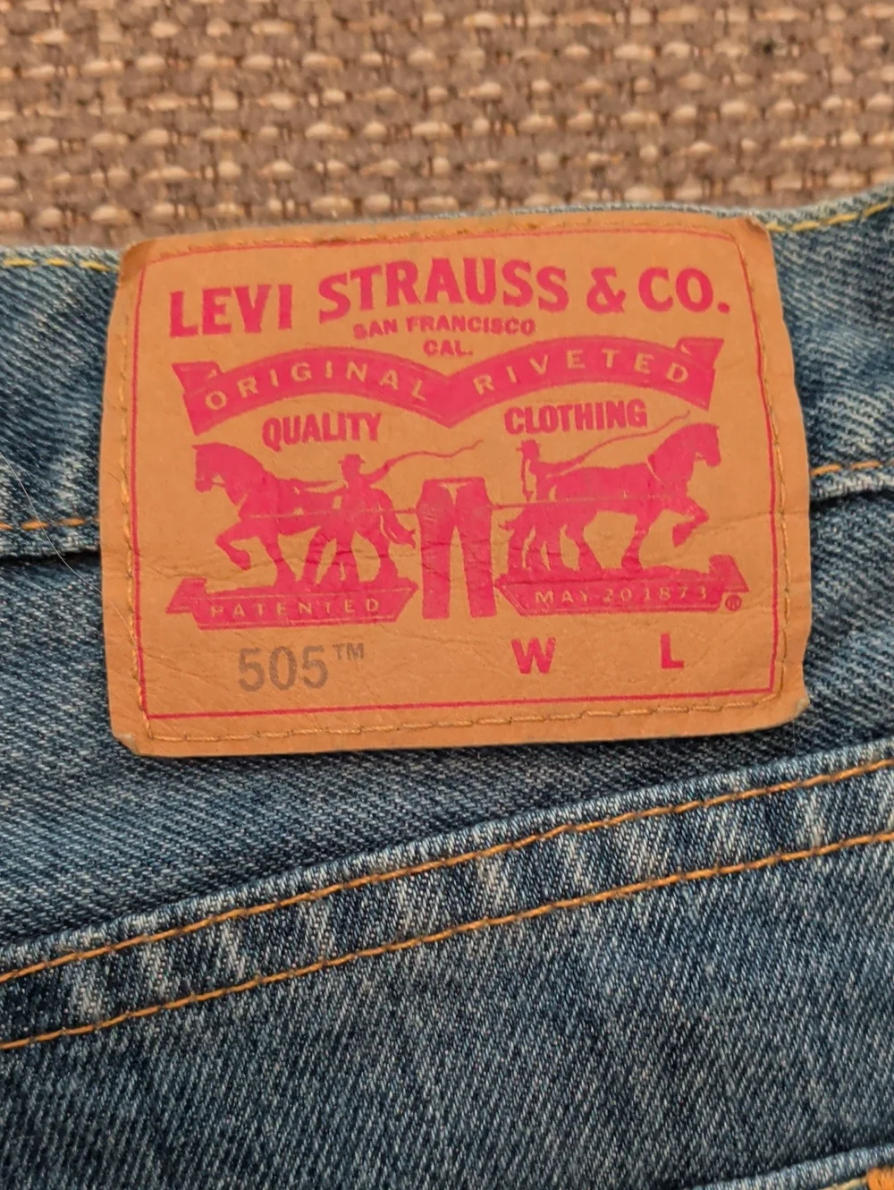 Levi's Men’s Blue Denim Jeans - Classic 505 Fit